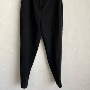 LEON Max Limited Edition Woman Black Wool- Blend Straight-Leg Pants, 4 M…